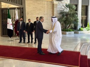 الشيباني يستقبل وزير دولة قطر ويبحث معه تعزيز العلاقات الثنائية