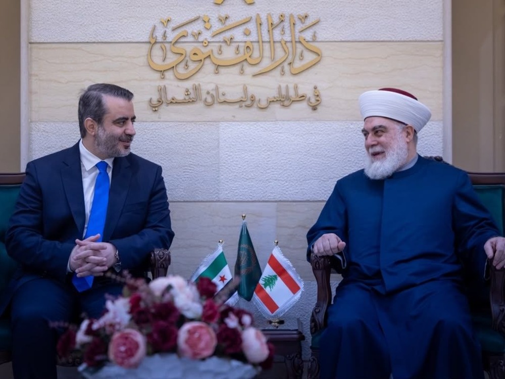 الشيباني يلتقي مفتي طرابلس ويؤكد عمق الروابط السورية - اللبنانية