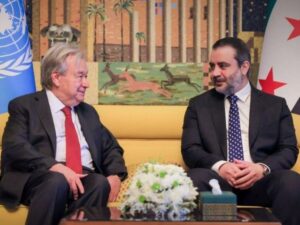 وزير الخارجية يستقبل غوتيريش في دمشق في أول زيارة لأمين عام الأمم المتحدة منذ 17 عاماً
