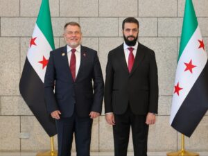 الرئيس الشرع يتقبل أوراق اعتماد سفير التشيك لدى سوريا