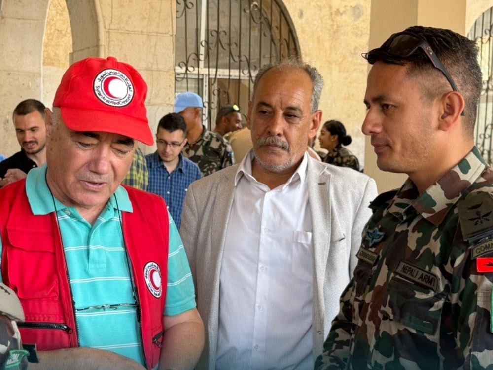 قوات "الأندوف" تقيم مخيماً لتقديم الخدمات الطبية في القنيطرة