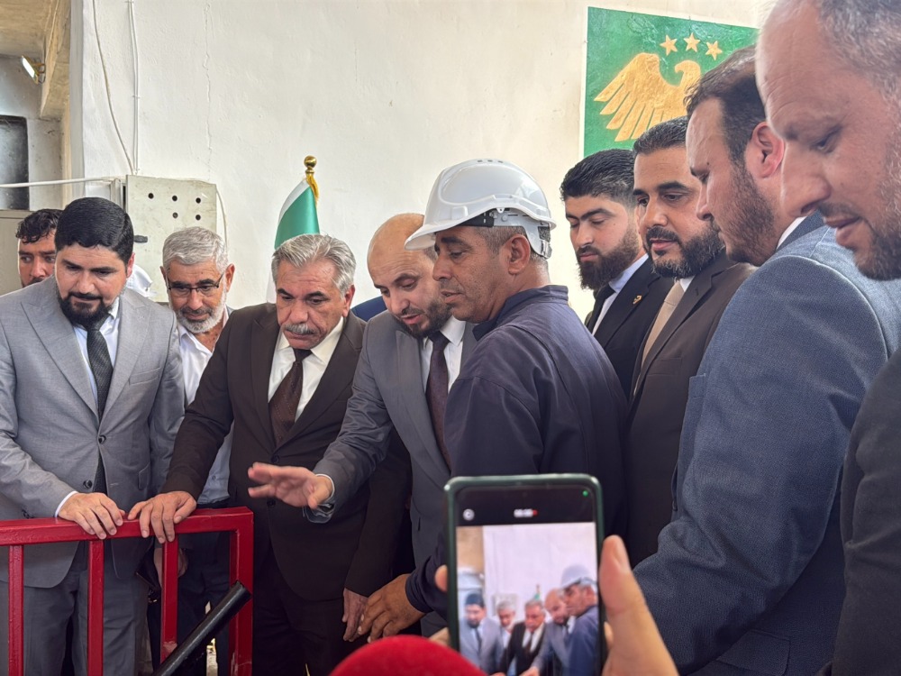 وزير الطاقة ومحافظ الحسكة يدشنان محطة علوك لإنهاء أزمة الشرب شمال شرق سوريا