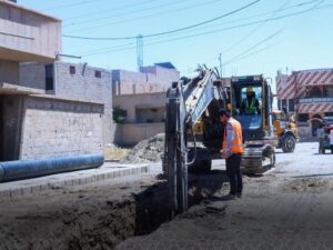 دير الزور.. تأهيل شبكات الصرف الصحي في مدينة البصيرة لتحسين الواقع الخدمي