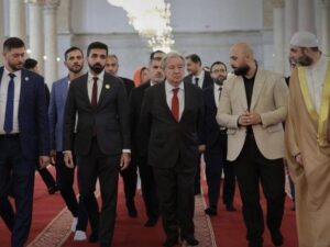 الأمين العام للأمم المتحدة يزور الجامع الأموي والمدينة القديمة بدمشق