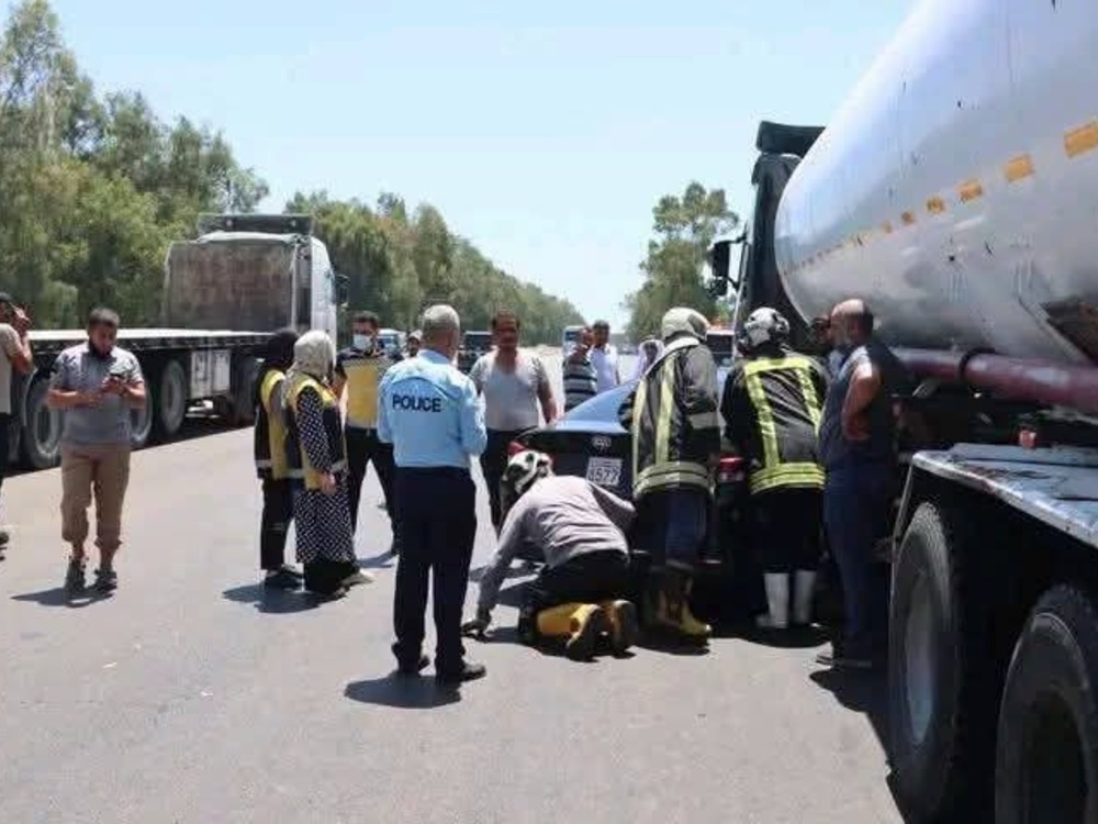 إصابة شخصين بحادث سير على طريق طرطوس - بانياس