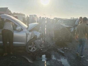 حلب.. وفاة طفل وإصابة 8 أشخاص آخرين في حادث سير قرب قرية الكرسان