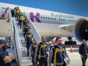 وزير الطوارئ يستقبل فريق الإنقاذ السوري العائد من مهمة إنسانية في فنزويلا