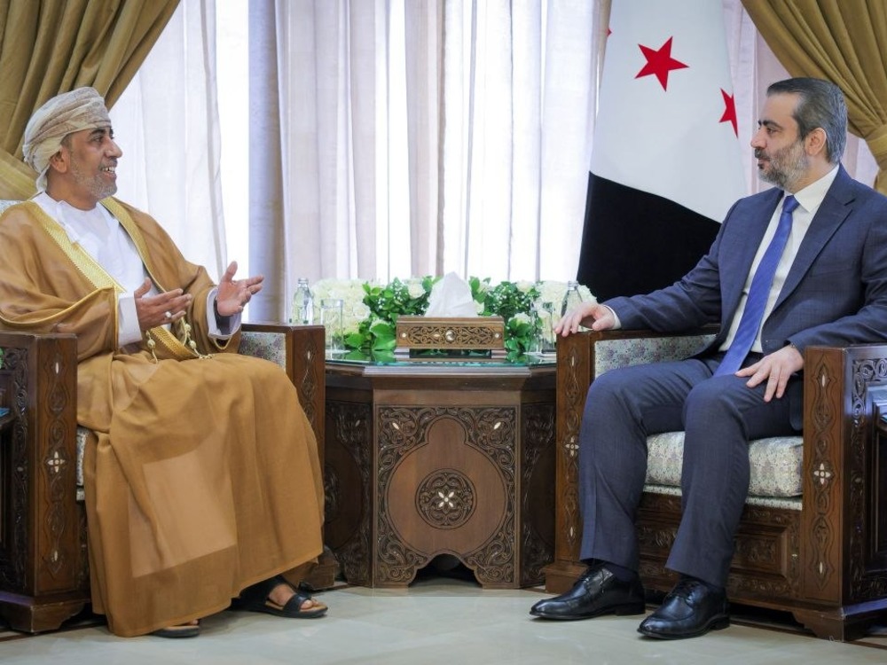 الشيباني يلتقي سفير سلطنة عُمان تركي بن محمود البوسعيدي بمناسبة انتهاء مهامه