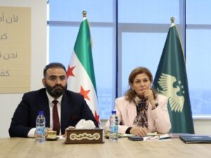 اجتماع وزيرة الشؤون الاجتماعية هند قبوات مع وزير الإعلام خالد زعرور لبحث الرسائل الإعلامية