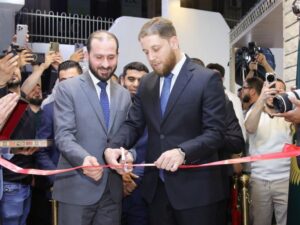 جانب من مراسم افتتاح المبنى الجديد للمكتب القنصلي في حماة بحضور المحافظ ومدير الإدارة القنصلية