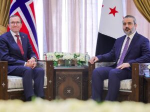 الشيباني يستقبل نظيره النرويجي لبحث آفاق التعاون بين البلدين