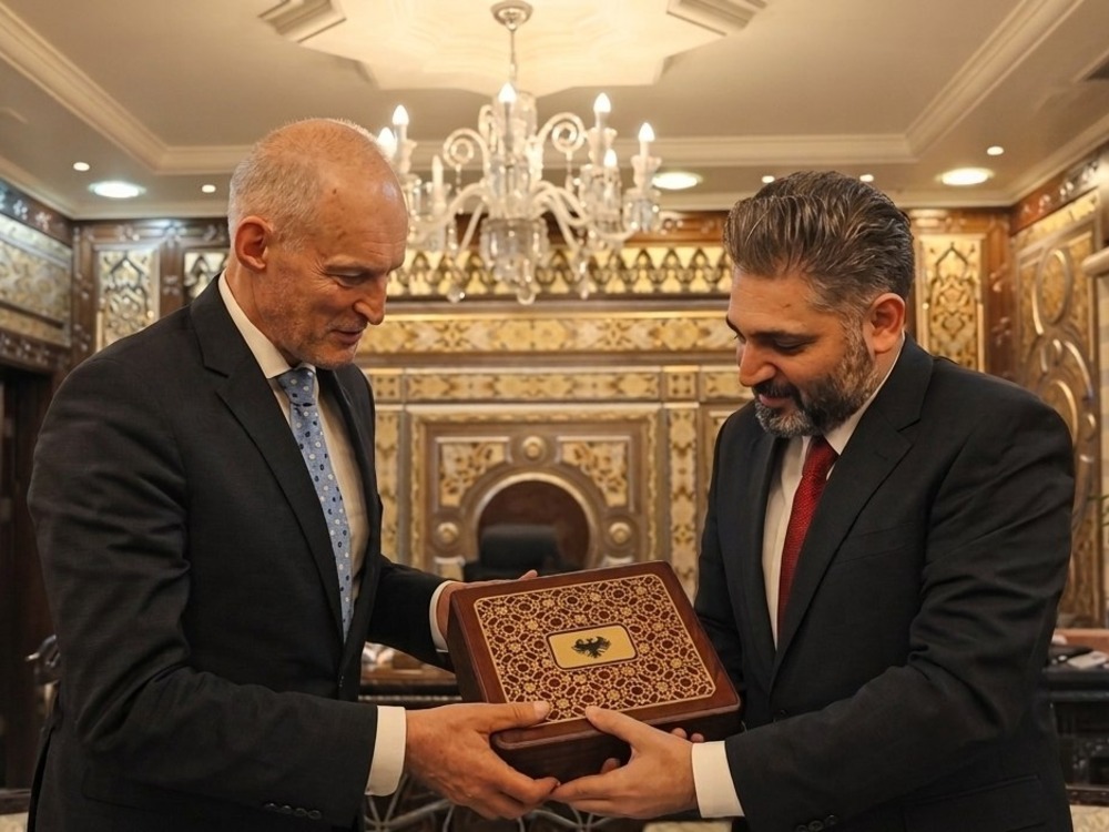 وزير الثقافة محمد ياسين الصالح يستقبل معاون وزير الخارجية البولندي فويتشيخ زايونتشكوفسكي