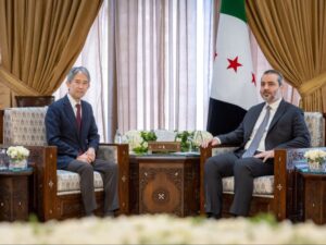 الشيباني يبحث مع مساعد وزير خارجية اليابان إعادة الإعمار والاستثمار