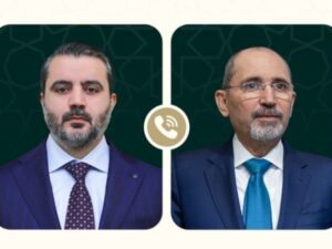 الشيباني يجري اتصالاً هاتفياً مع نظيره الأردني لاستعراض أعمال مجلس التنسيق الأعلى