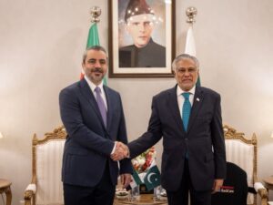الشيباني يبحث مع نظيره الباكستاني العلاقات الثنائية والمستجدات الإقليمية والدولية