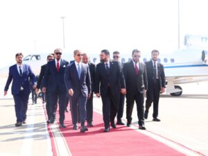 وزير العدل ومستشار الشؤون العربية في وزارة الخارجية يستقبلان وفداً عراقياً