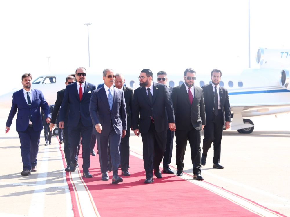 وزير العدل ومستشار الشؤون العربية في وزارة الخارجية يستقبلان وفداً عراقياً