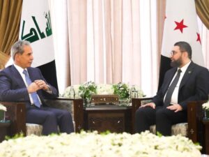 وزير العدل يبحث مع وفد عراقي رفيع تعزيز التعاون القضائي وملف السجناء السوريين