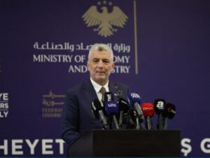 وزير التجارة التركي: نتطلع لتأسيس بنوك تركية في سوريا وتعزيز العلاقات المالية ‏بين البلدين