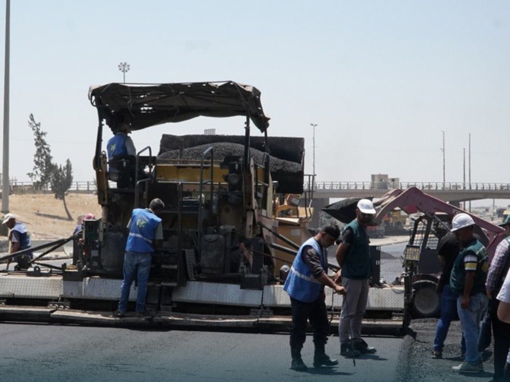 إنجاز 3.5 كم من الأرصفة.. المتحلق الجنوبي بدمشق يدخل مرحلة التأهيل الشامل