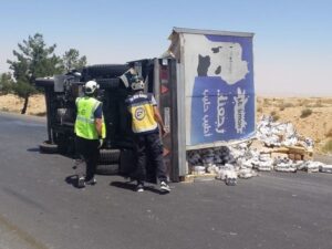 وفاة و22 إصابة بحوادث سير.. والدفاع المدني يستجيب لـ110 حرائق في عموم البلاد