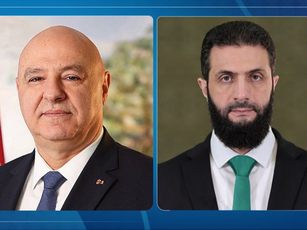 الرئيس اللبناني يعزي الرئيس الشرع بضحايا كنيسة مار الياس