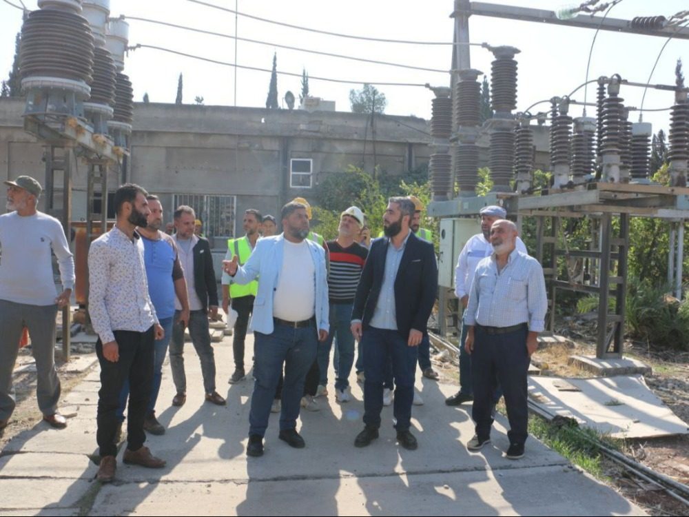 كهرباء حلب تعيد تأهيل خط التوتر العالي المغذي لمحطة باب النيرب