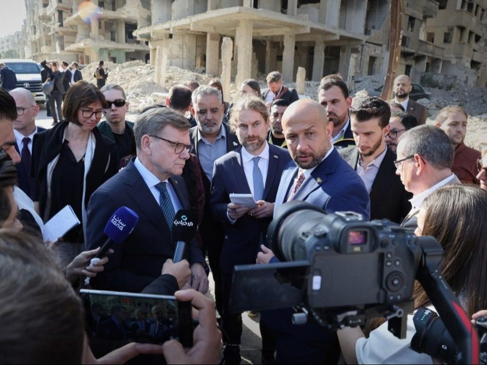 Minister of Emergency (2) وزير الطوارئ يجري جولة برفقة وزير الخارجية الألماني في المناطق المدمرة