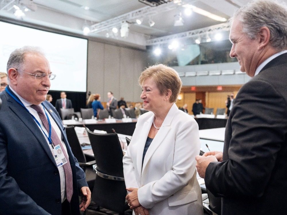 Minister of Finance Mohammed Yasser Barnia وزير المالية: حققنا نقلة استراتيجية في العلاقة مع المؤسستين الماليتين الأكبر في العالم