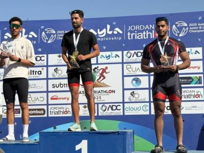 سوريا تحصد ثلاث ذهبيات في بطولة آسيا للترياثلون بالأردن
