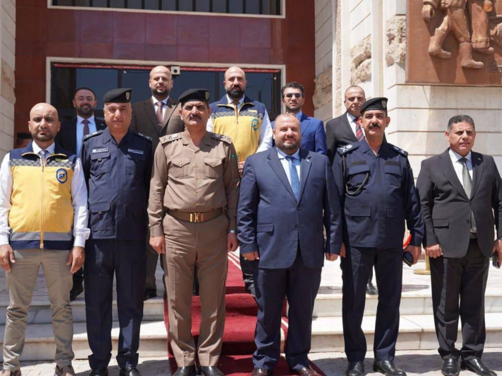 وفد من وزارة الطوارئ يزور العراق ويثمن مشاركته بإخماد حرائق الساحل