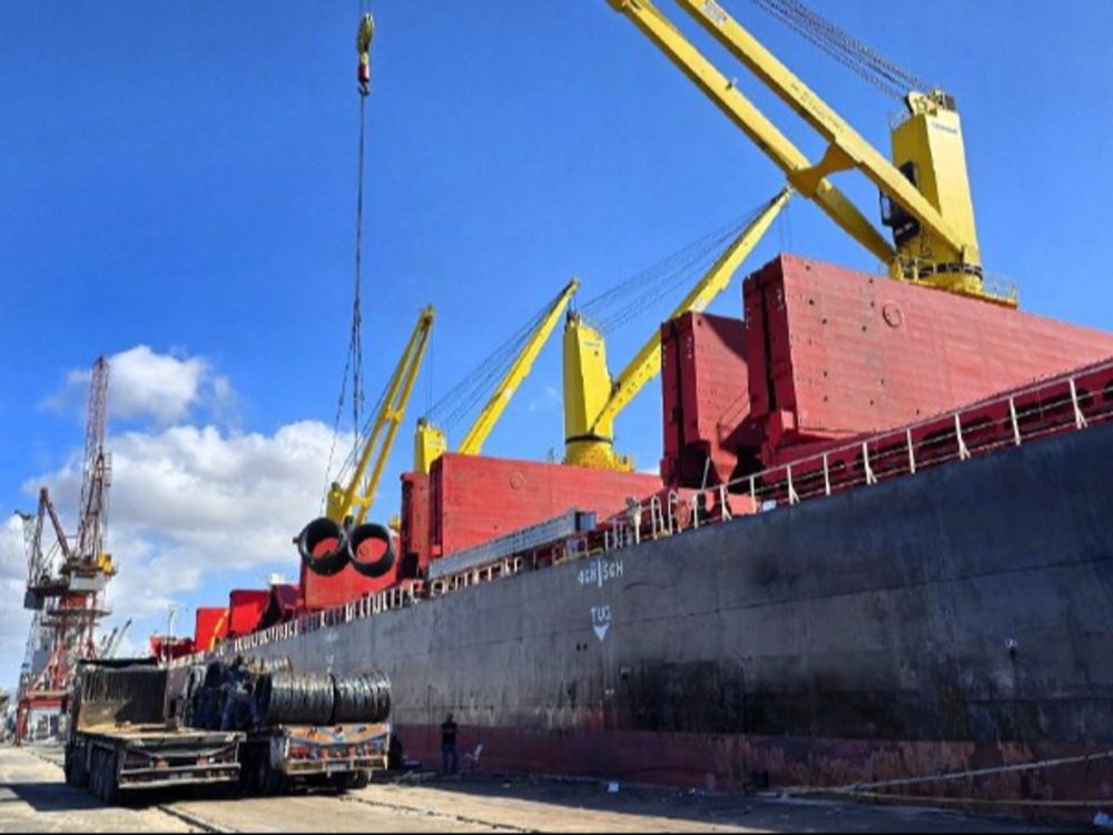 Tartous Port مرفأ طرطوس يستقبل أول باخرة تجارية مباشرة من الصين