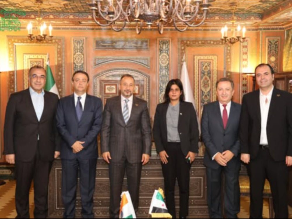 The Damascus Chamber of Commerce invites Indian companies to invest in Syria. غرفة تجارة دمشق تدعو الشركات الهندية إلى الاستثمار في سوريا