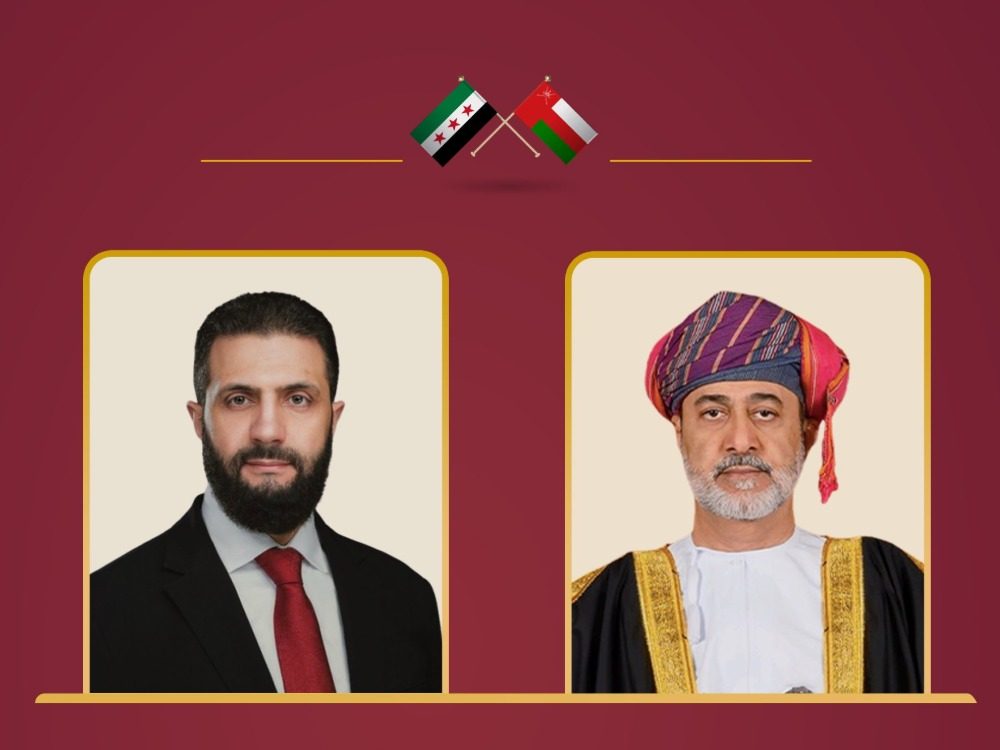 سلطان عُمان يوجه برقية تهنئة للرئيس الشرع بمناسبة ذكرى التحرير