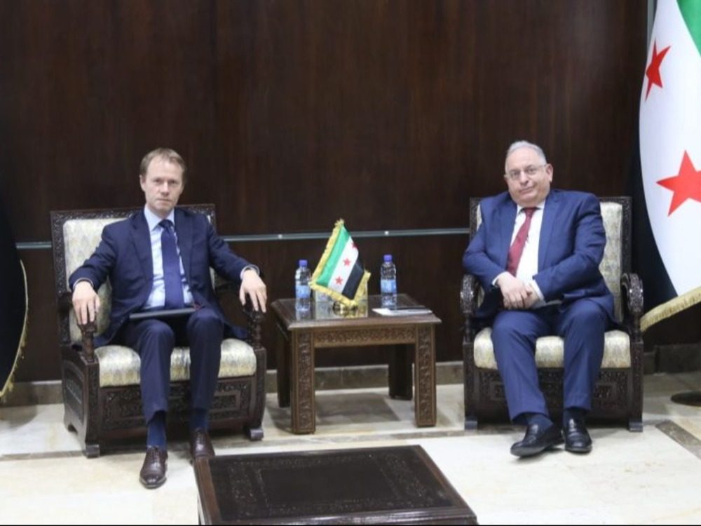 The Syrian Minister of Finance and the French Ambassador