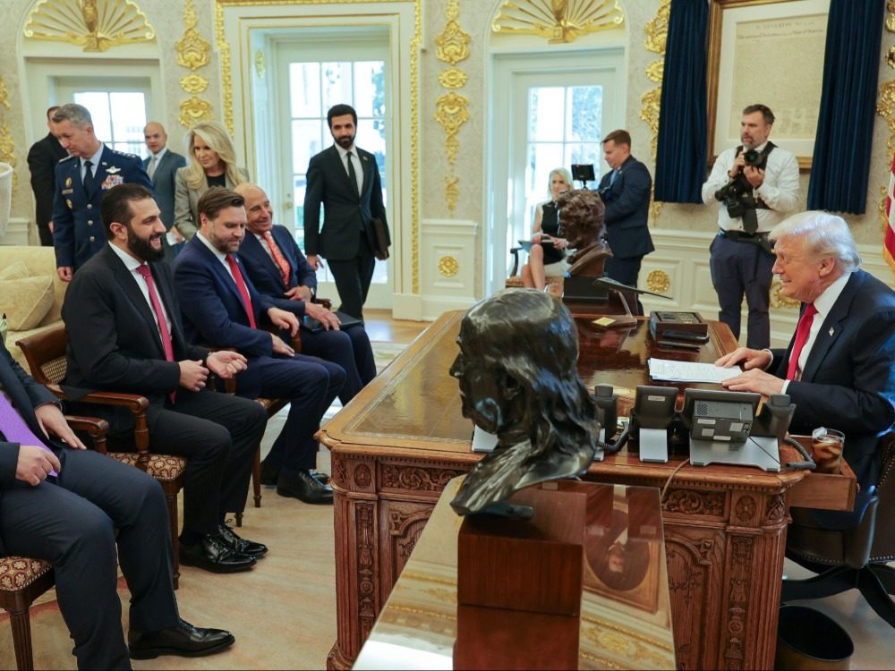 ترمب: الرئيس الشرع قائد قوي وأنا على وفاق معه