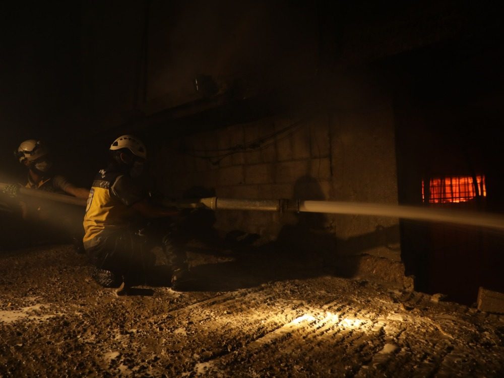 firefighting white hemets