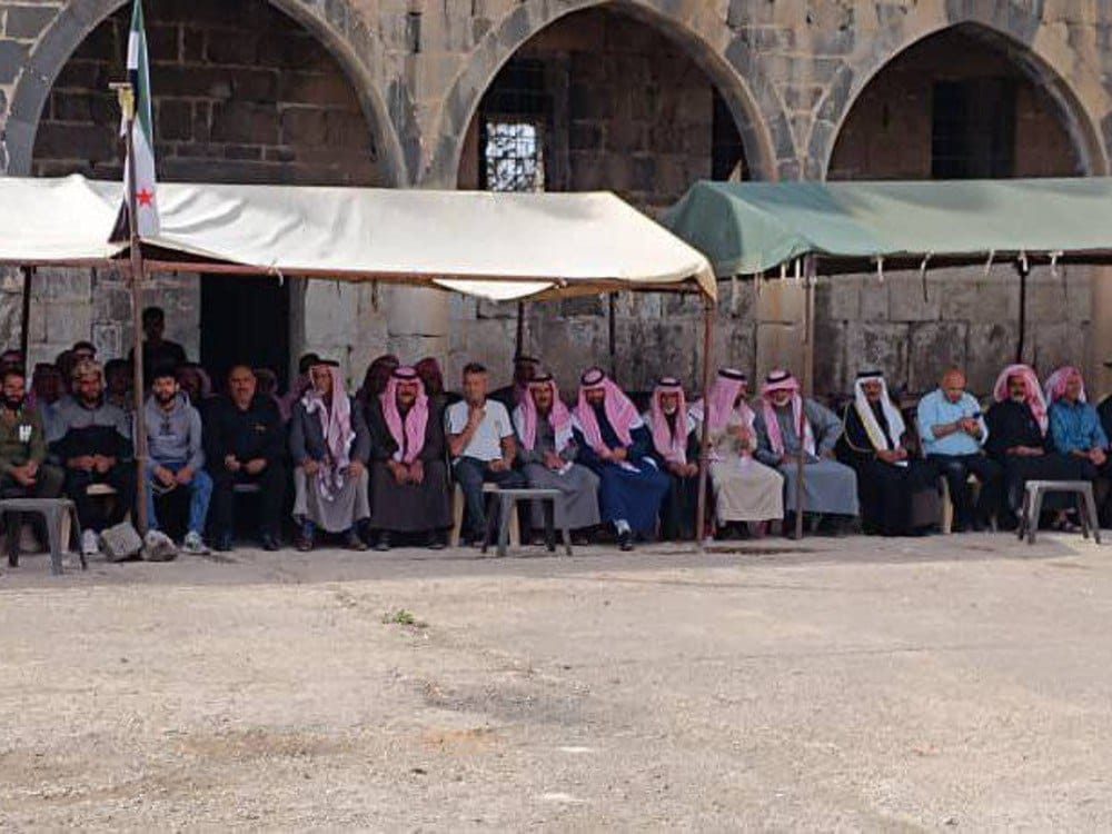 تشكيل مجلس تمثيلي من عشائر البدو بمنطقة اللجاة بريف درعا