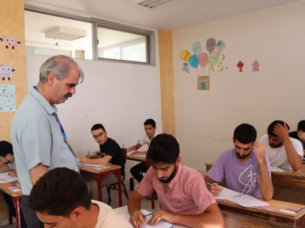 High school exams in Sweida