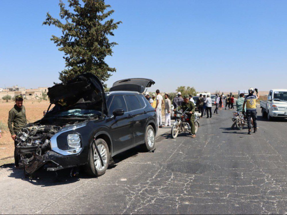 حادث سير على طريق حلب دمشق بريف إدلب